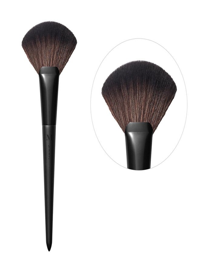 Morphe Fluffy Fan Highlighter Brush - Extra-Wide Makeup Brush with Multifunctional Tip - Cutting-Edge Synthetic Bristles for Product Pickup & Laydown - 100% Vegan - V112 (1 Count) - Image 2