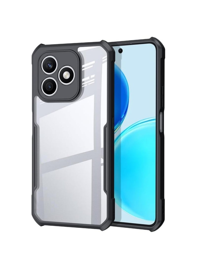 general Transparent case compatible with the Honor X8d, featuring a transparent camera cover and TPU corner airbag protection for shock-resistant protection of the Honor X8d - Image 1