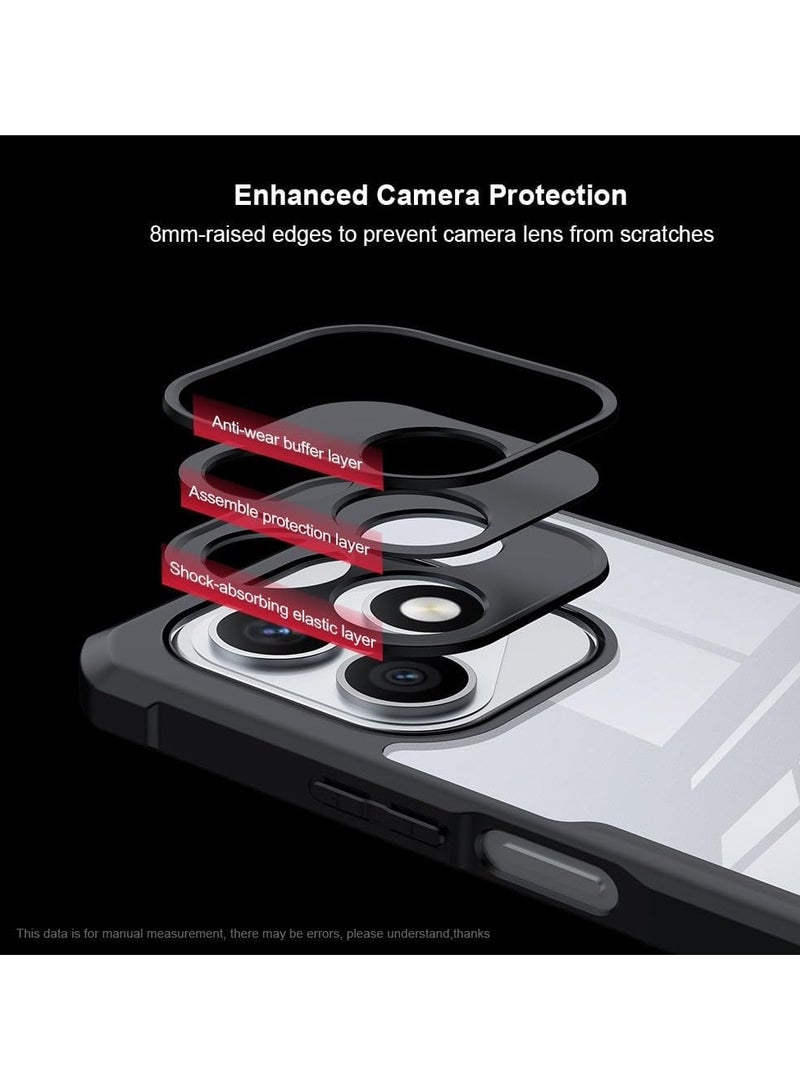 general Transparent case compatible with the Honor X8d, featuring a transparent camera cover and TPU corner airbag protection for shock-resistant protection of the Honor X8d - Image 5