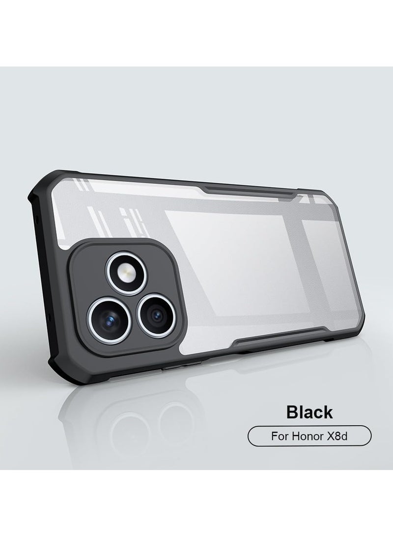 general Transparent case compatible with the Honor X8d, featuring a transparent camera cover and TPU corner airbag protection for shock-resistant protection of the Honor X8d - Image 2