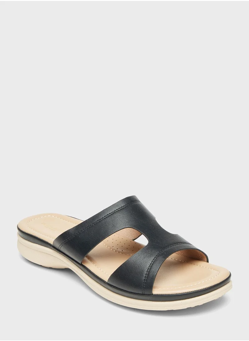 شو اكسبرس Multi Strap Wedge Sandals