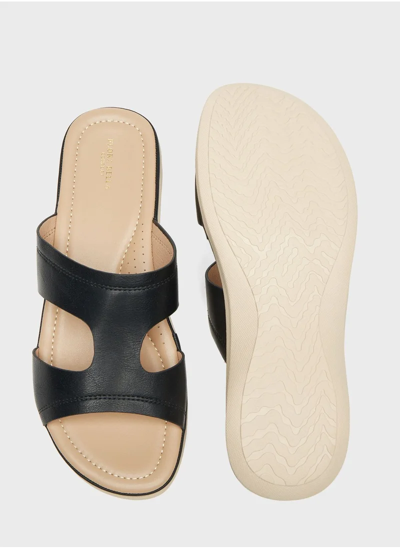 شو اكسبرس Multi Strap Wedge Sandals