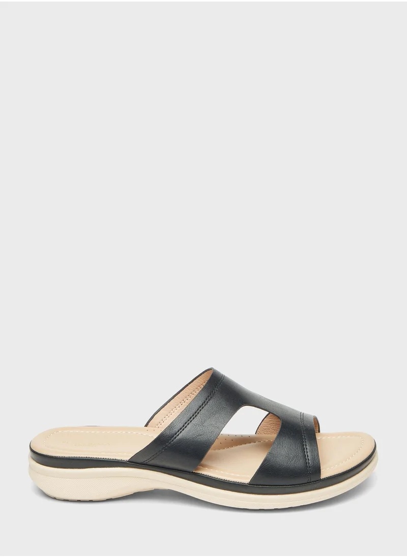 شو اكسبرس Multi Strap Wedge Sandals