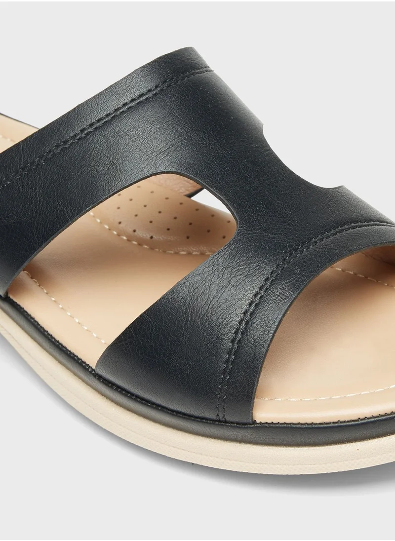 شو اكسبرس Multi Strap Wedge Sandals