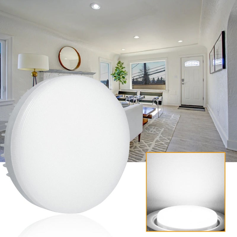 مصابيح LED GX53 7 وات 700 لومين ضوء أبيض - حافظة على الطاقة بنسبة 90% ومريحة للعين - مصابيح GX53 للطاولة الصغيرة لل مطبخ وخزانة النبيذ ومكتب الملابس والمراكز التسوقية - Image 2