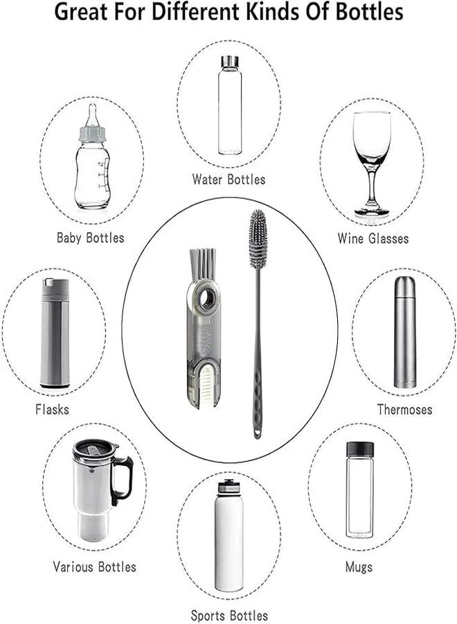 Aroja Bottle Cleaning Brush-Gap Cleaning Brush-Hard Bristle - Image 5