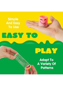JOYIN 60 Pcs Spring Rainbow Party Favor Mini Plastic Coil Spring Toy Fidget Stress Coil Mini Springs Bulk Toys For Carnival Prize Birthday Goodie Bag Stuffers  - Image 5