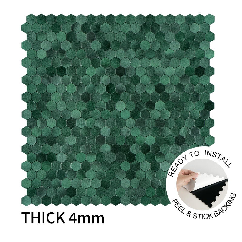 SELECT LIGHTING Select Metal Hexagon Peel and Stick Tiles w/10 Edges - Image 5
