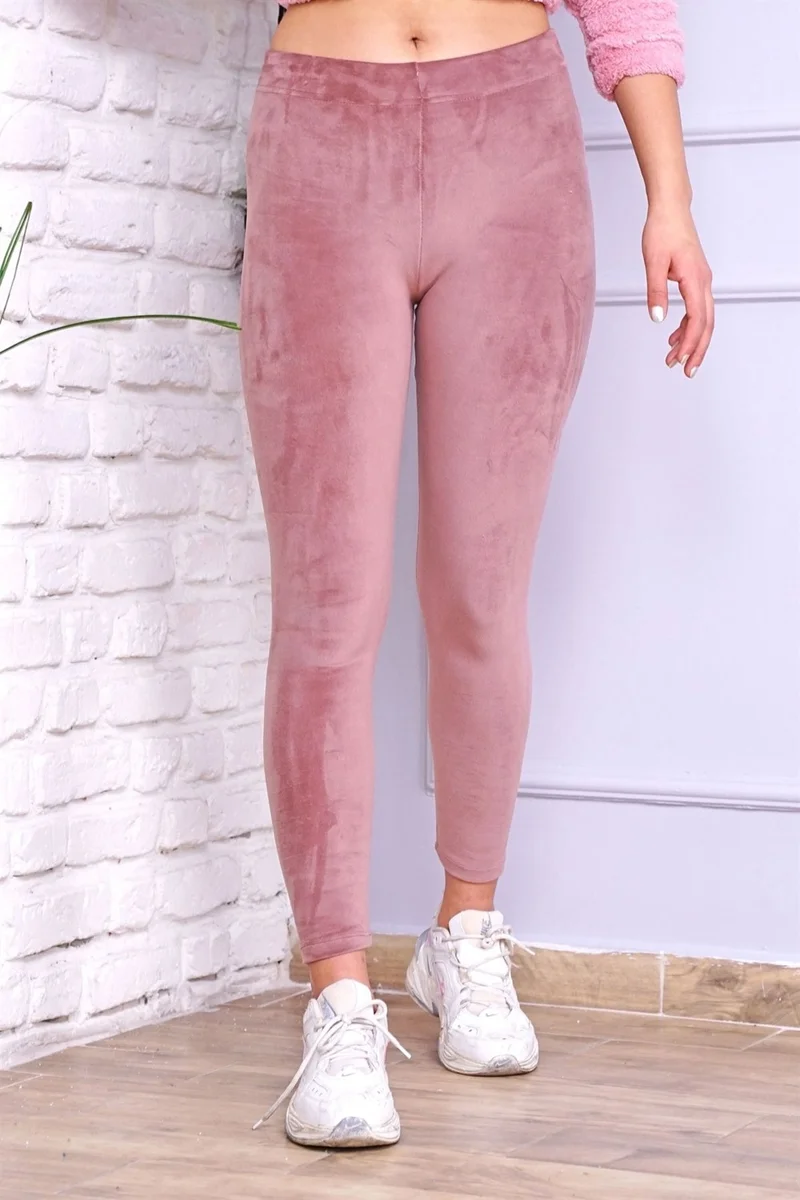 بيليفانتي كولكشن Winter Velvet Lycra Tights Powder