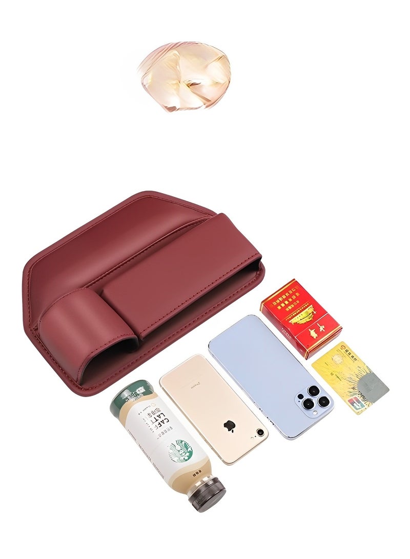 REOCLE 2 Pack Car Seat Gap Filler Organizer Automotive Front Seat Storage with Cup Holder Auto Console Side Extra Storage Boxes Seat Side Storage Passenger Side & Driver Side - Image 5