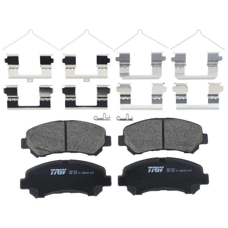 TRW Pro TRC1374 Disc Brake Pad Set For Nissan Maxima 20092014 Front And Other Applications