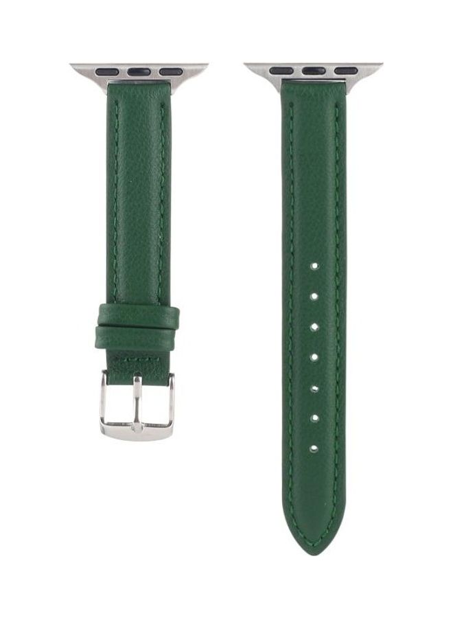 NIBEMINENT Replacement Watchbands For Apple Watch Series 7 45mm/6 & SE 5 4 44mm/3 2 1 42mm Dark Green - Image 1