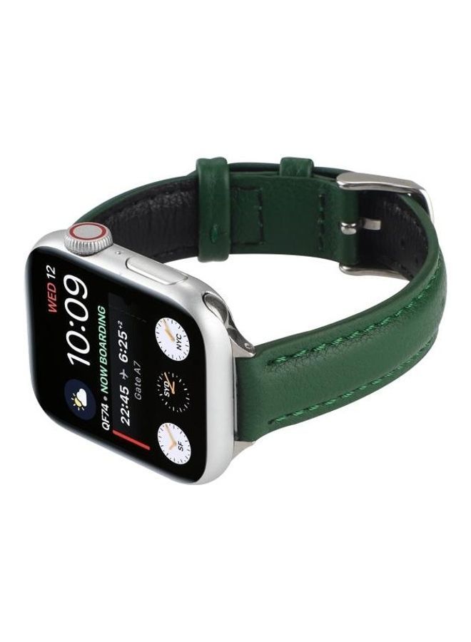 NIBEMINENT Replacement Watchbands For Apple Watch Series 7 45mm/6 & SE 5 4 44mm/3 2 1 42mm Dark Green - Image 3