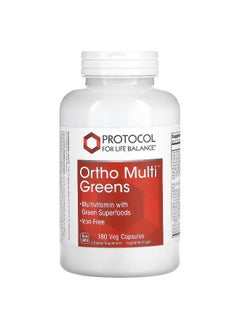 Protocol For Life Balance Protocol for Life Balance, Ortho Multi Greens, 180 Veg Capsules  - Image 1