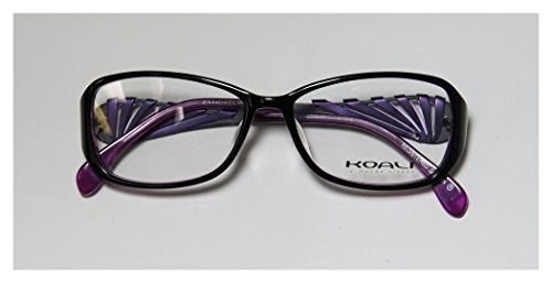 Koali 6920k Womens/Ladies Rxable Hip & Chic Designer Full-rim Eyeglasses/Glasses (53-15-135, Black / Purple) - Image 2