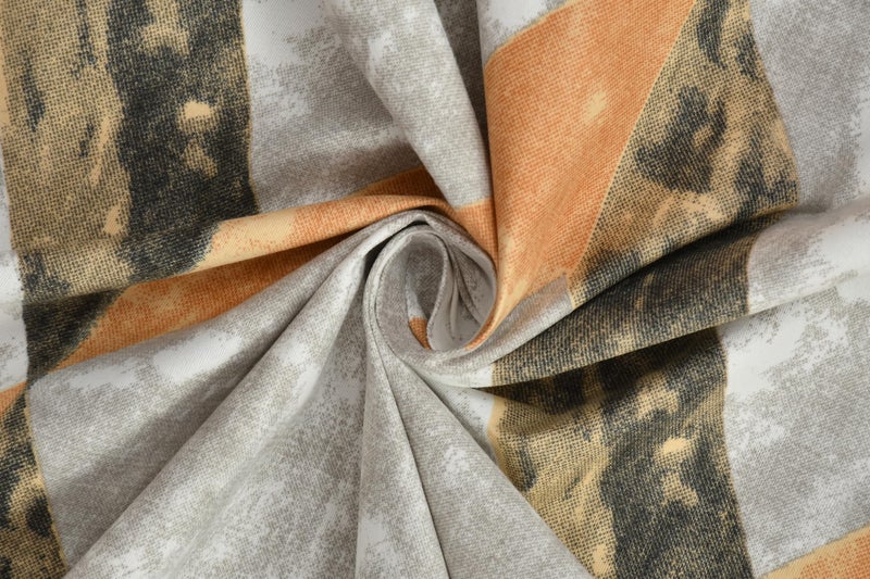 Homefab India 2 Piece Printed Cotton Feel Microfiber Pillow Covers - Beige-Brown - Image 2