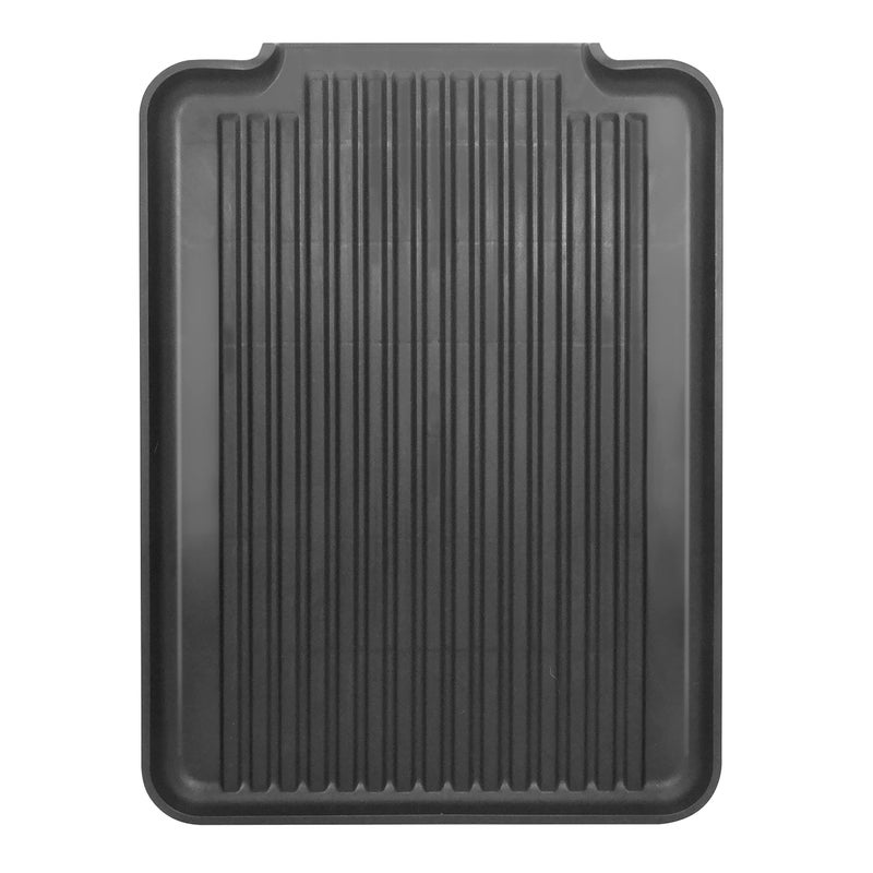 Oggi Dish Drain Board & Drying Rack Tray for Kitchen - Ideal Rigid Drainboard, Plate & Glass Drainer Tray, Dish Drain Boards for Kitchen Counter, 12.75 x 17.25 - Black - Image 1