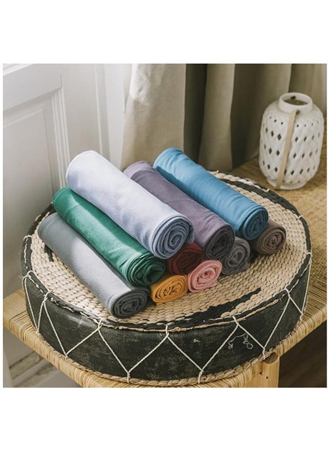 QBED Plain Cotton Sheet Set of 3 Yellow  - Image 4