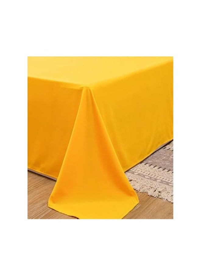 QBED Plain Cotton Sheet Set of 3 Yellow  - Image 3