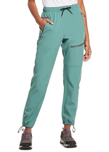 baleaf Cargo Pants for Women Petite Joggers Lightweight Quick Dry Pant Water Resistant 27'' Travel Workout Athletic Pond Size M - Image 1