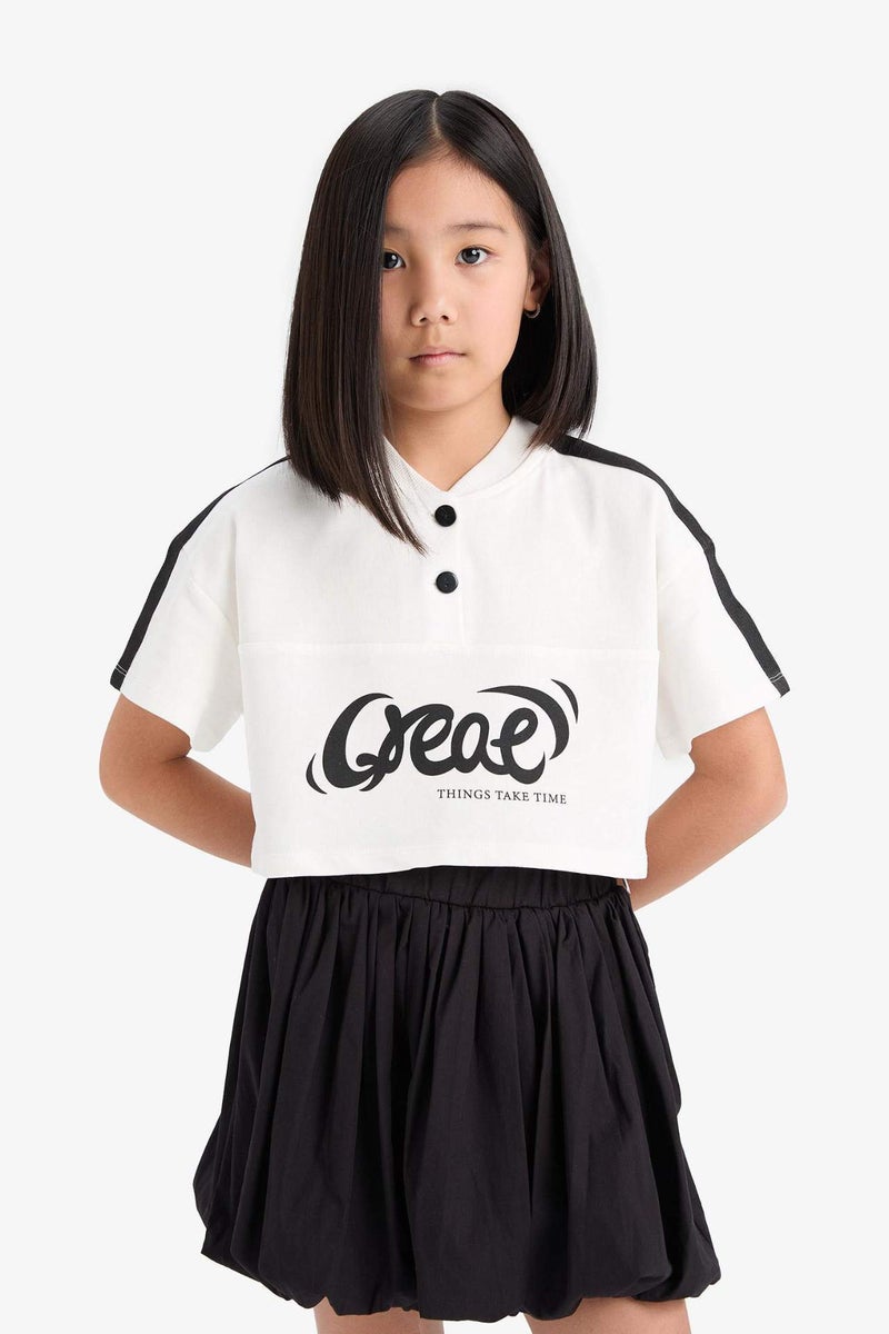 DeFacto Girl Poplin Balloon Fit Skirt - Image 4