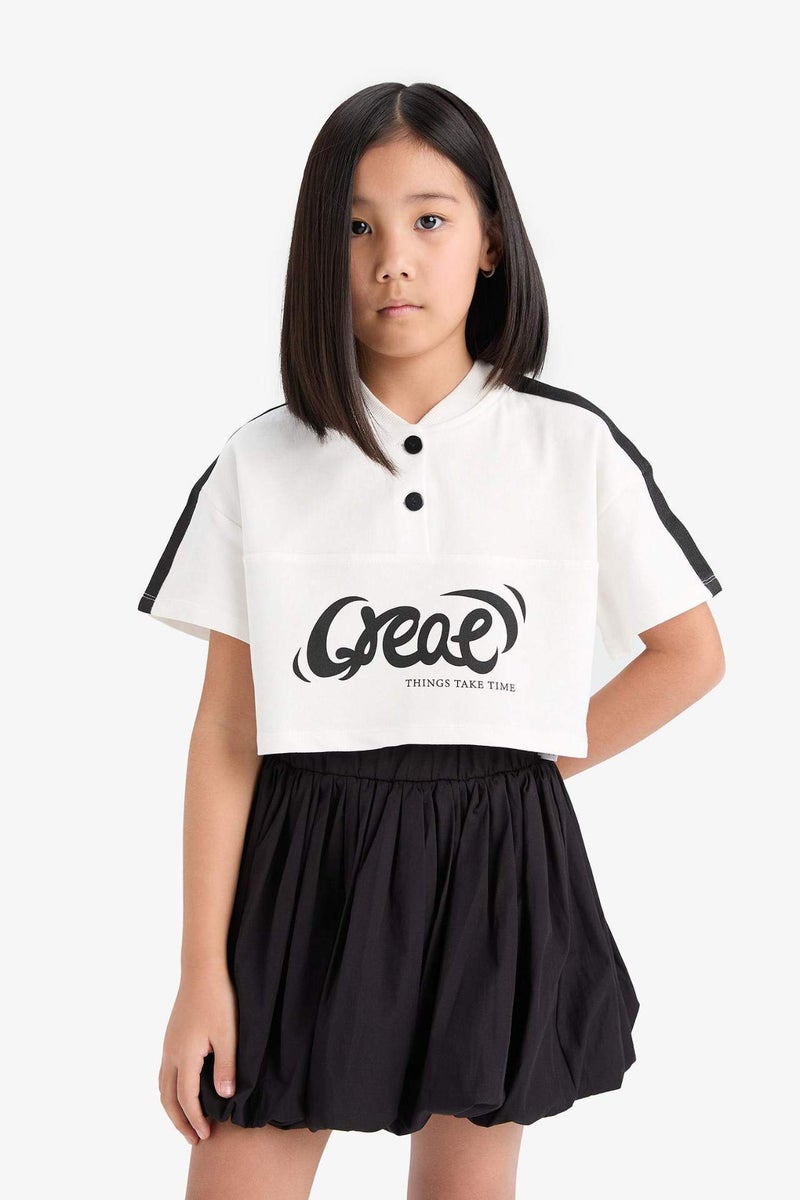 DeFacto Girl Poplin Balloon Fit Skirt - Image 3
