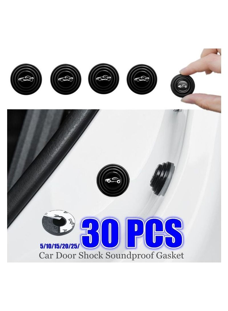 30 Pcs  Universal Car Door Shock Absorbing Gasket For Car Trunk  Shockproof - Image 1