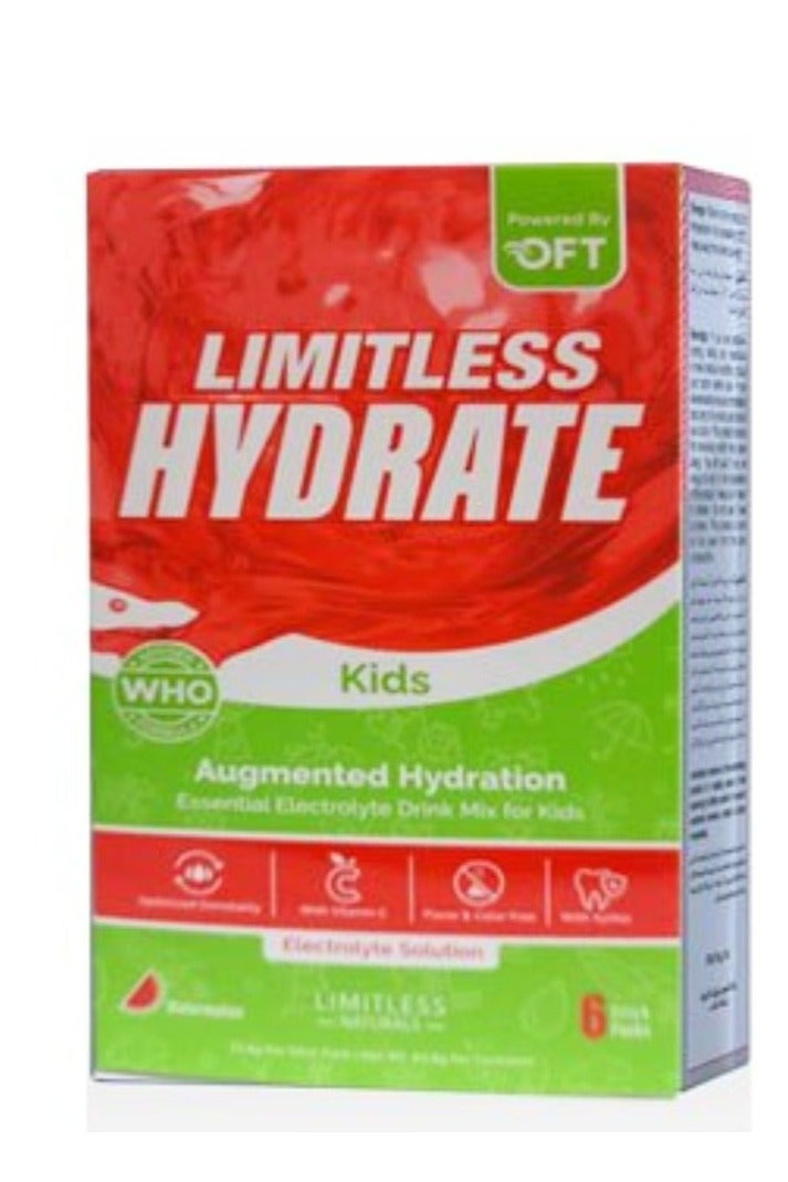 ليمتليس هايدريت للأطفال – عبوة تحتوي على 6 أعواد