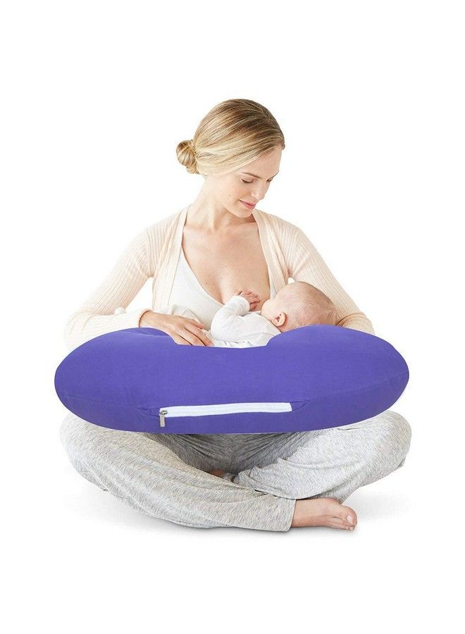 Get It Portable 5In1 Breast Feeding Cotton Pillow For Baby With Detachable Cover (Purple). - Image 4