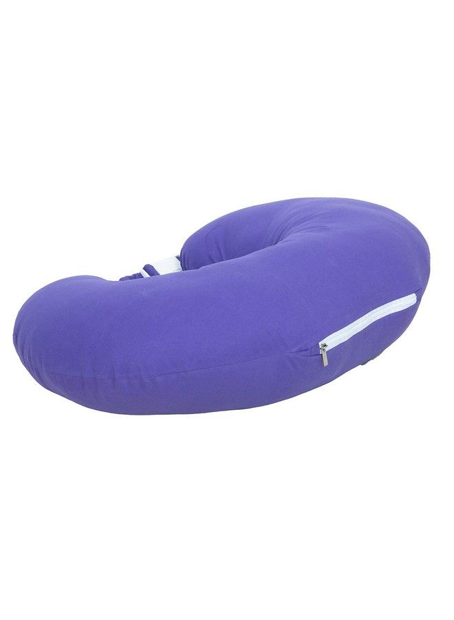 Get It Portable 5In1 Breast Feeding Cotton Pillow For Baby With Detachable Cover (Purple). - Image 3