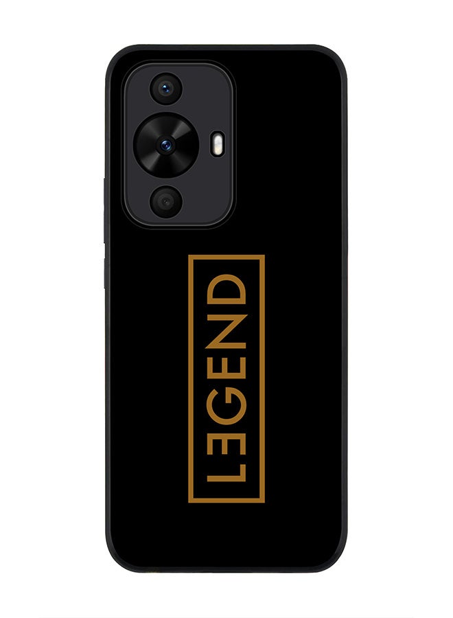 Stylizedd Rugged Black edge case for Huawei nova 12s / Huawei nova 11/ Huawei nova 12 Lite 4G, Slim fit Case Flexible Anti Drop TPU Gel Thin Cover - Legend - Image 1