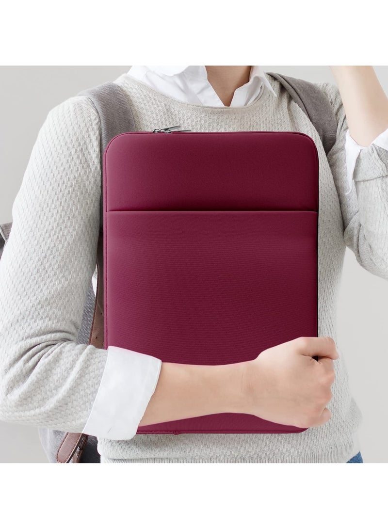 13 Inch Laptop Sleeve Case with Pocket Compatible with New MacBook Pro 13 M2/M1 A2338 A2251 A2289 A2159 A1989 A1706 A1708/New MacBook Air 13 M2 A2681/M1 A1932 A2179 A2337 (Red) - Image 4