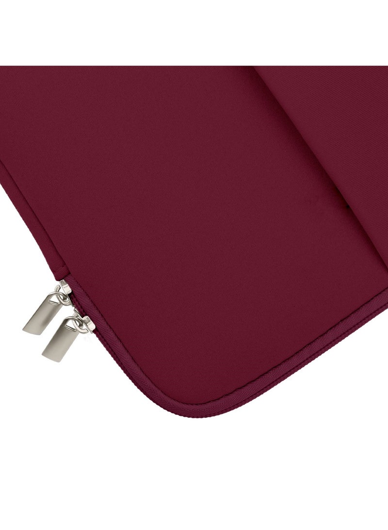 13 Inch Laptop Sleeve Case with Pocket Compatible with New MacBook Pro 13 M2/M1 A2338 A2251 A2289 A2159 A1989 A1706 A1708/New MacBook Air 13 M2 A2681/M1 A1932 A2179 A2337 (Red) - Image 5
