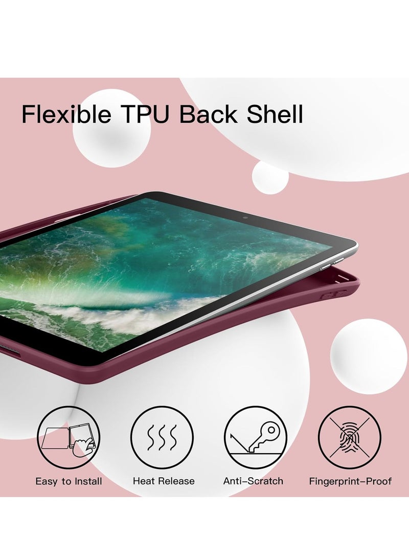 MIGOFAST iPad 9.7 Case 2018 2017 Model 6th 5th Generation Smart Cover with Pencil Holder and Soft Baby Skin Silicone Back and Full Body Protection Auto Wake Sleep Cover - Image 3