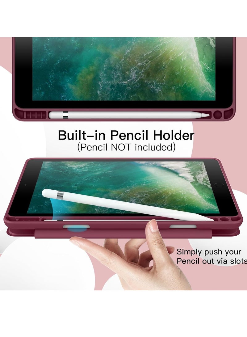 MIGOFAST iPad 9.7 Case 2018 2017 Model 6th 5th Generation Smart Cover with Pencil Holder and Soft Baby Skin Silicone Back and Full Body Protection Auto Wake Sleep Cover - Image 5