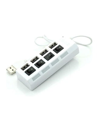 4 Port 2.0 USB Hub, Portable High-speed Multi Port Data Hub, Multi-Device Expansion Splitter Lead Cable Adapter for PC, Laptop, Desktop, Flash Drive, HDD, Console, Computer, Keyboard, Mouse (white) - pzsku/Z4ACABF58564DBD3AB6B5Z/45/_/1717035316/4ddfd16e-8d84-402f-8f95-702fcd442296