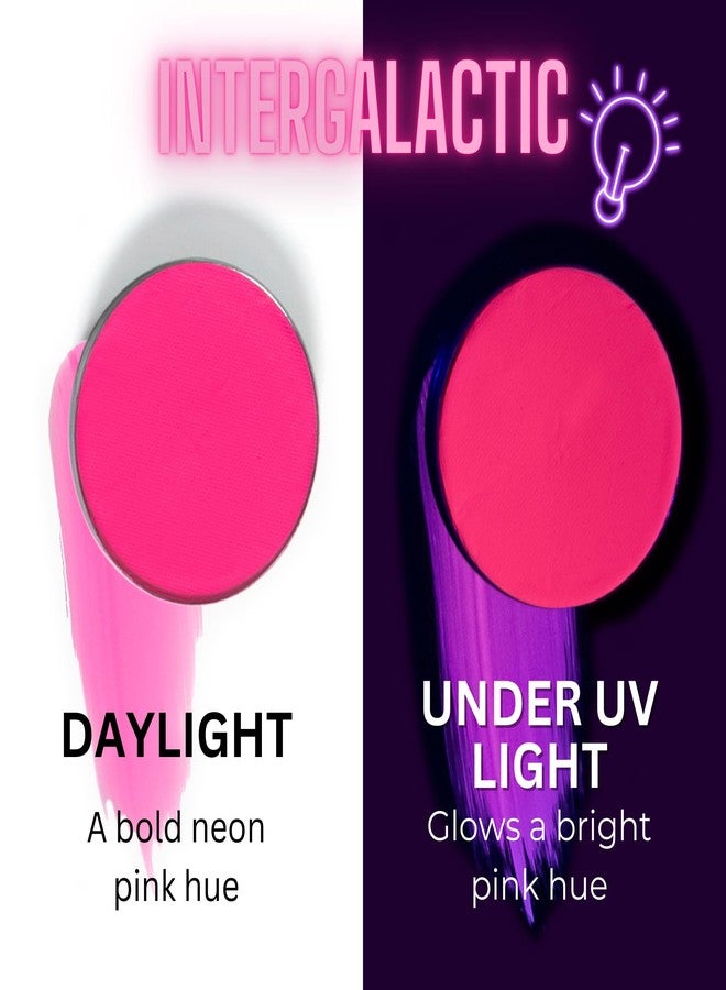Mehron Paradise FX UV Neon Glow - Intergalactic - Neon Pink/Coral UV 0.25 oz | Pro Water-Activated Shimmer Paint for Raves, Costumes, SFX, Halloween, Stage, Screen, Theater & Cosplay - Image 2