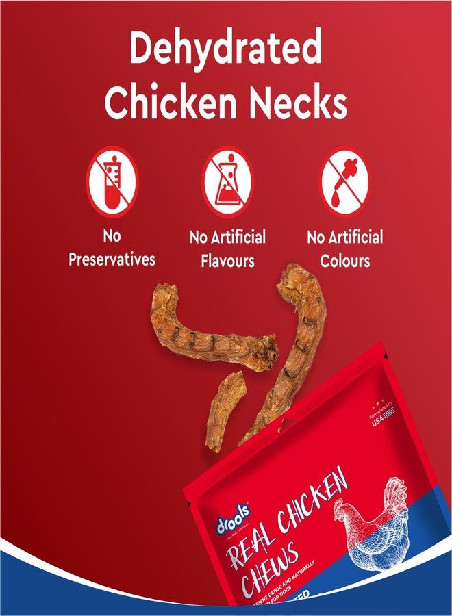 Drools All Life Stages Dog Treats, Dehydrated Chews Necks, 450g | Real Chicken Flavour | Vital Nutrients | Digestive Health | Protein-Packed | Tasty & Nutritious | No Artificial Colours - Image 3
