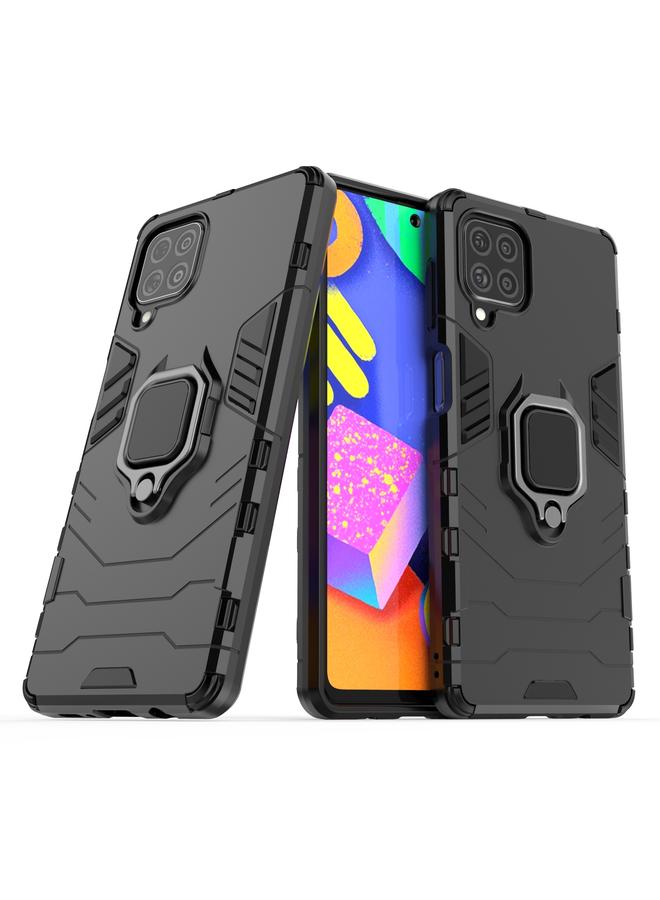 S-TOP Case For Samsung Galaxy F62 / M62 Shockproof PC + TPU Protective Case with Magnetic Ring Holder - Image 2