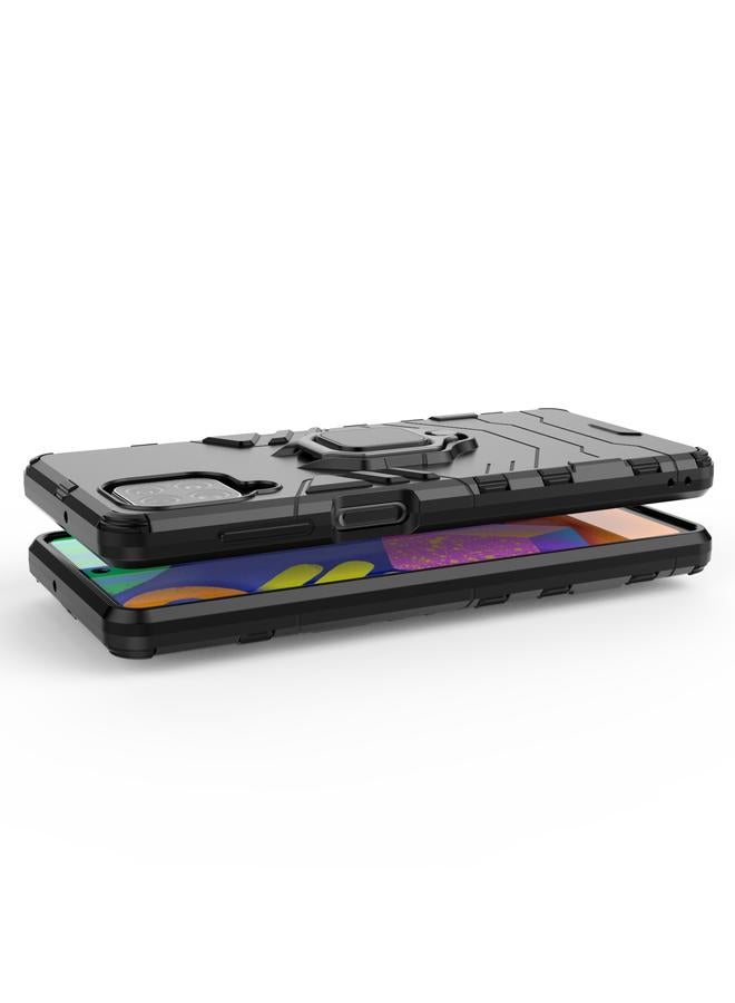 S-TOP Case For Samsung Galaxy F62 / M62 Shockproof PC + TPU Protective Case with Magnetic Ring Holder - Image 5