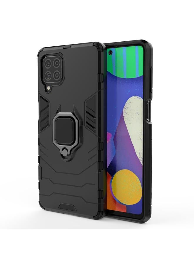 S-TOP Case For Samsung Galaxy F62 / M62 Shockproof PC + TPU Protective Case with Magnetic Ring Holder - Image 1
