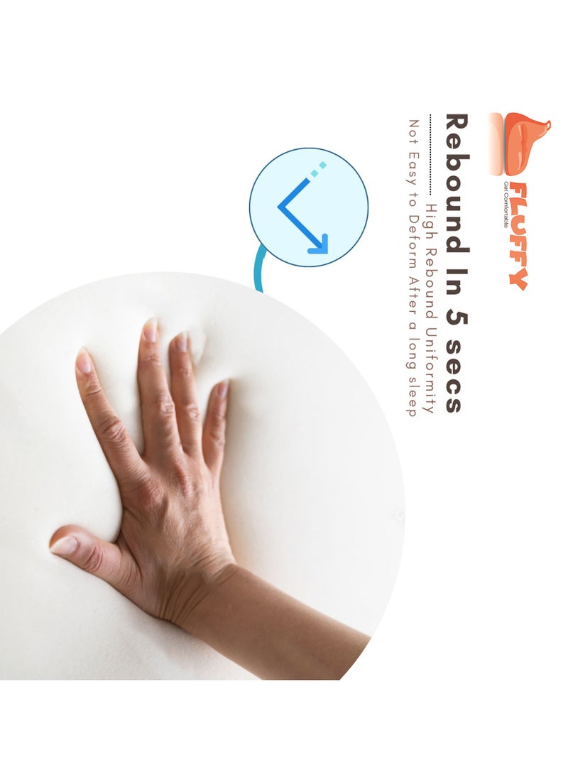 Fluffy Sleep Pillow Memory Foam Active PVC Bag - Image 2