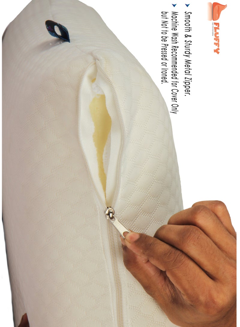 Fluffy Sleep Pillow Memory Foam Active PVC Bag - Image 5