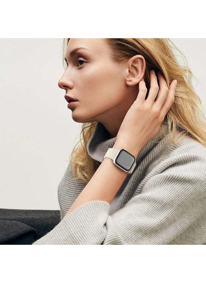 Lerobo - 2 Pack Elastic Nylon Compatible with Apple Watch Band 44mm 45mm 42mm Series 3/ 49mm Women Men,Stretchy Braided Solo Loop Strap Accessories for iWatch Ultra Series 10 46mm/9/8/7/6/5/4/3/SE/2/1 - Image 1