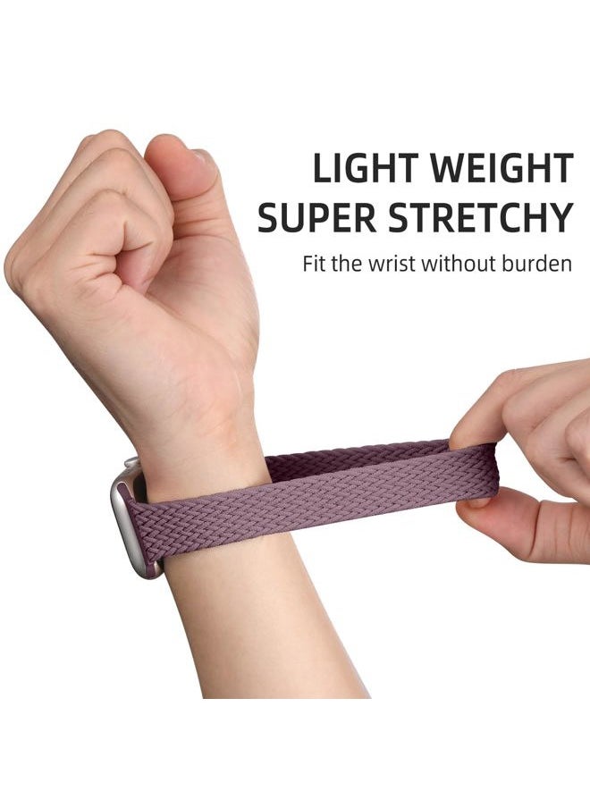 Lerobo - 2 Pack Elastic Nylon Compatible with Apple Watch Band 44mm 45mm 42mm Series 3/ 49mm Women Men,Stretchy Braided Solo Loop Strap Accessories for iWatch Ultra Series 10 46mm/9/8/7/6/5/4/3/SE/2/1 - Image 1