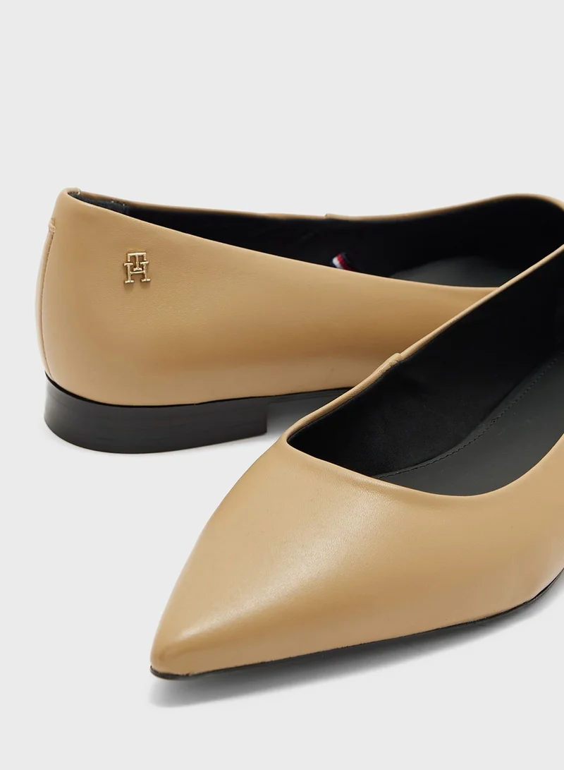 TOMMY HILFIGER Pointed Toe Flat Ballerinas