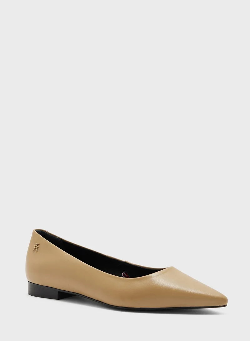 TOMMY HILFIGER Pointed Toe Flat Ballerinas