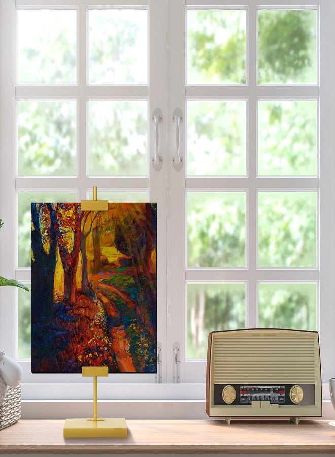 Yaocom حامل إطارات صور ذهبي اللون من ياوكوم، قابل للتعديل، مصنوع من المعدن، مقاس 16.5 بوصة، مناسب لعرض الصور على الطاولة أو في المعارض أو المطاعم. - Image 5