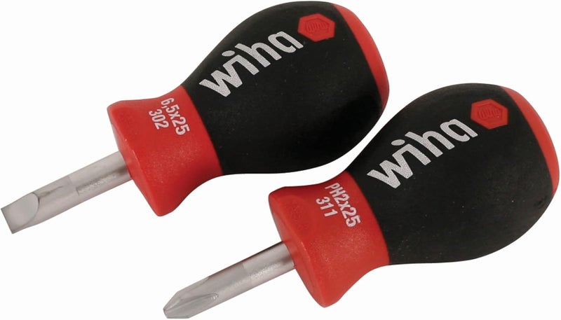 ويها Wiha 77891 مجموعة أدوات متعددة الاستخدامات 11inOne مع مقبض ناعم اللمس ومجموعة مفاتيح لولبية قصيرة 31191 (نوع Phillips #2 ومفاتيح ذات فتحات 5.5mm) - Image 2