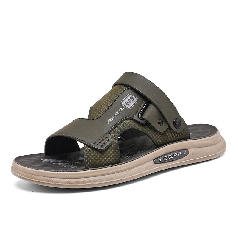 Men'S New Fashion Casual Simple Home Bathroom Non-Slip Wear-Resistant Sandals High Quality Outdoor Beach Slippers - Image 3
